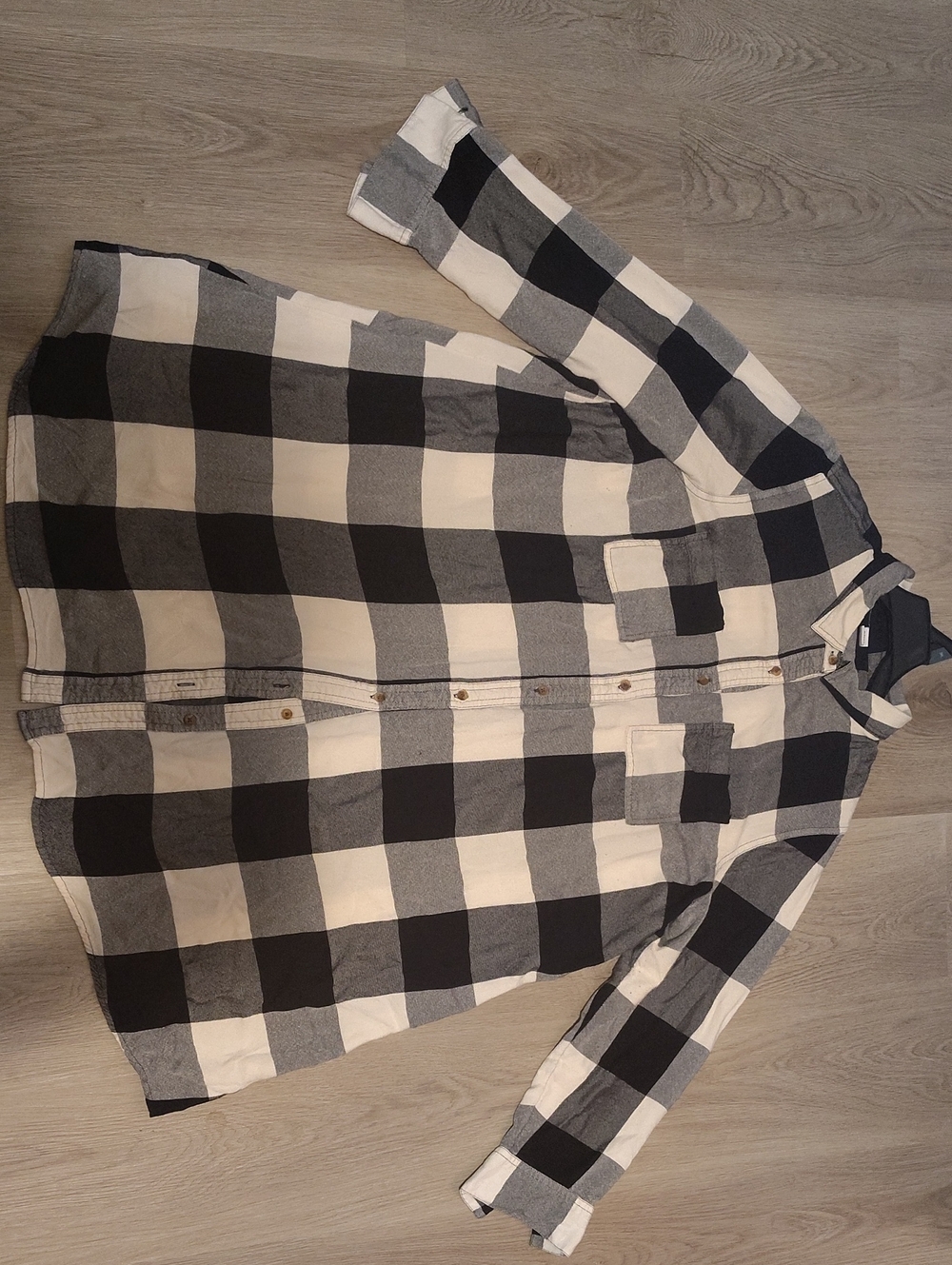 3 For $10💥Buffalo Plaid Button-Down Cover-up Long Shirt Sz XL